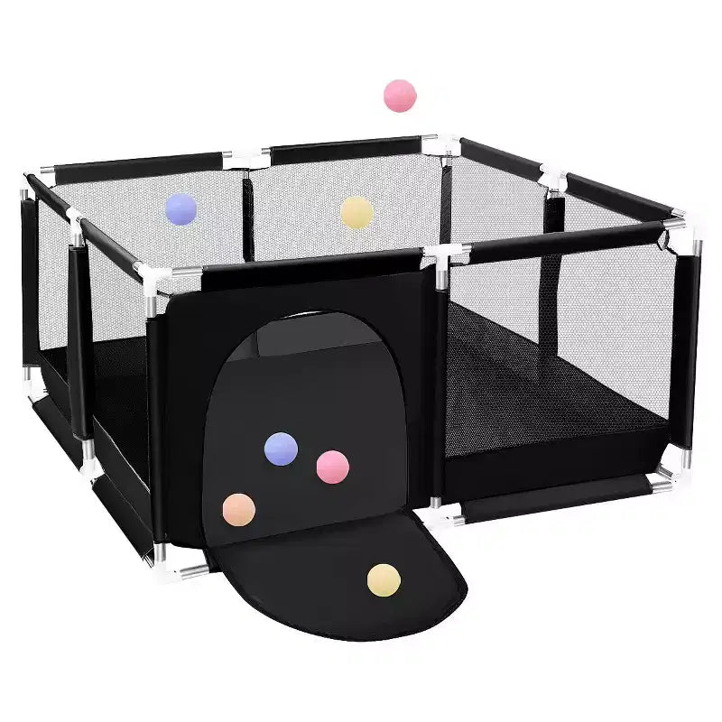 Parc Bébé 50x50 à 4 Panneaux - Aire de Jeu Portable Spacieuse et Sécurisée