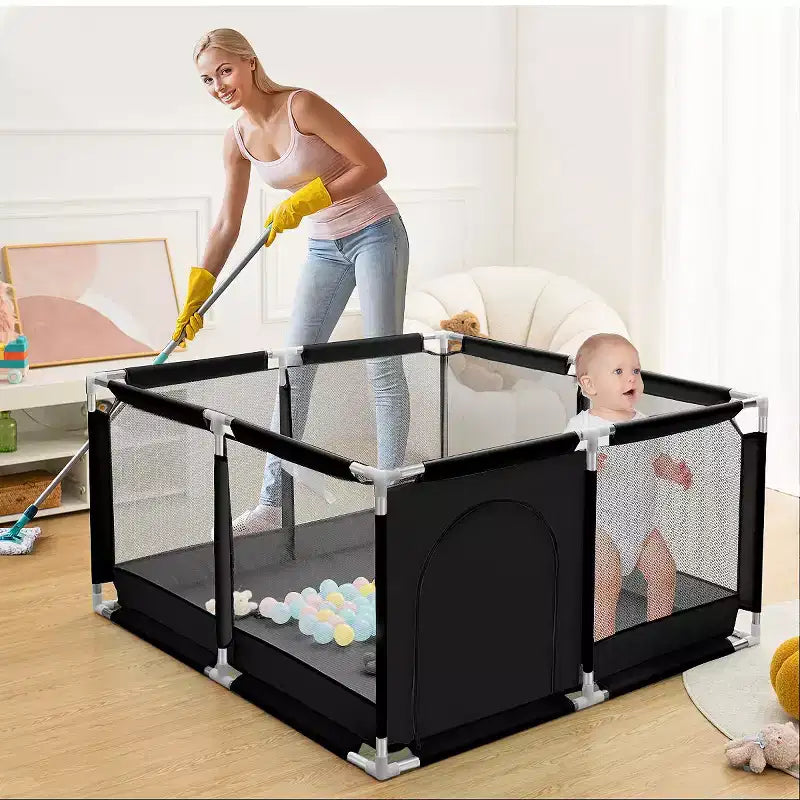 Parc Bébé 50x50 à 4 Panneaux - Aire de Jeu Portable Spacieuse et Sécurisée