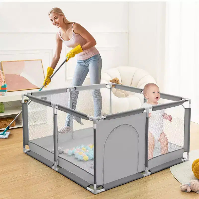 Parc Bébé 50x50 à 4 Panneaux - Aire de Jeu Portable Spacieuse et Sécurisée