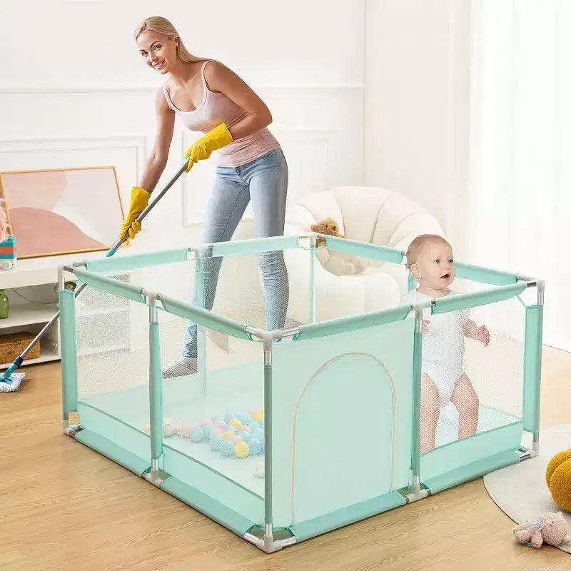 Parc Bébé 50x50 à 4 Panneaux - Aire de Jeu Portable Spacieuse et Sécurisée
