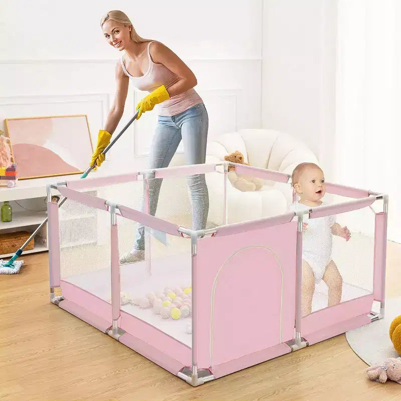 Parc Bébé 50x50 à 4 Panneaux - Aire de Jeu Portable Spacieuse et Sécurisée