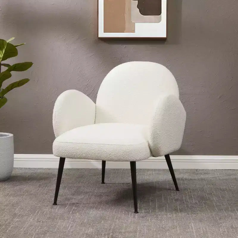 Fauteuil d'appoint en bouclé Crystalyn - SFV4790