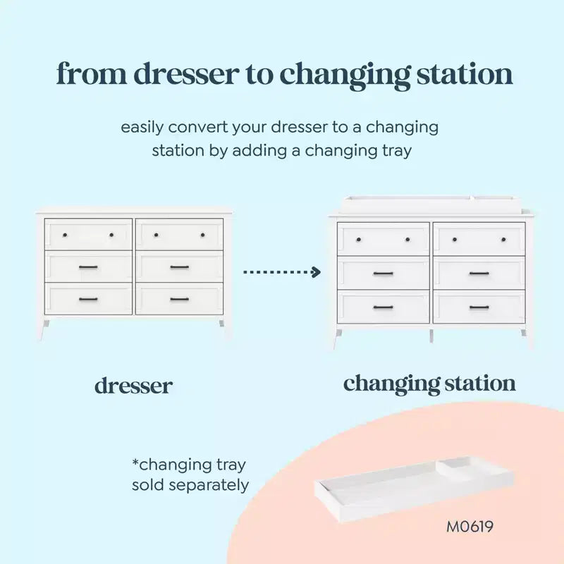 Commode Beau à 6 tiroirs
