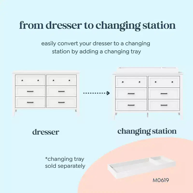 Commode Beau à 6 tiroirs