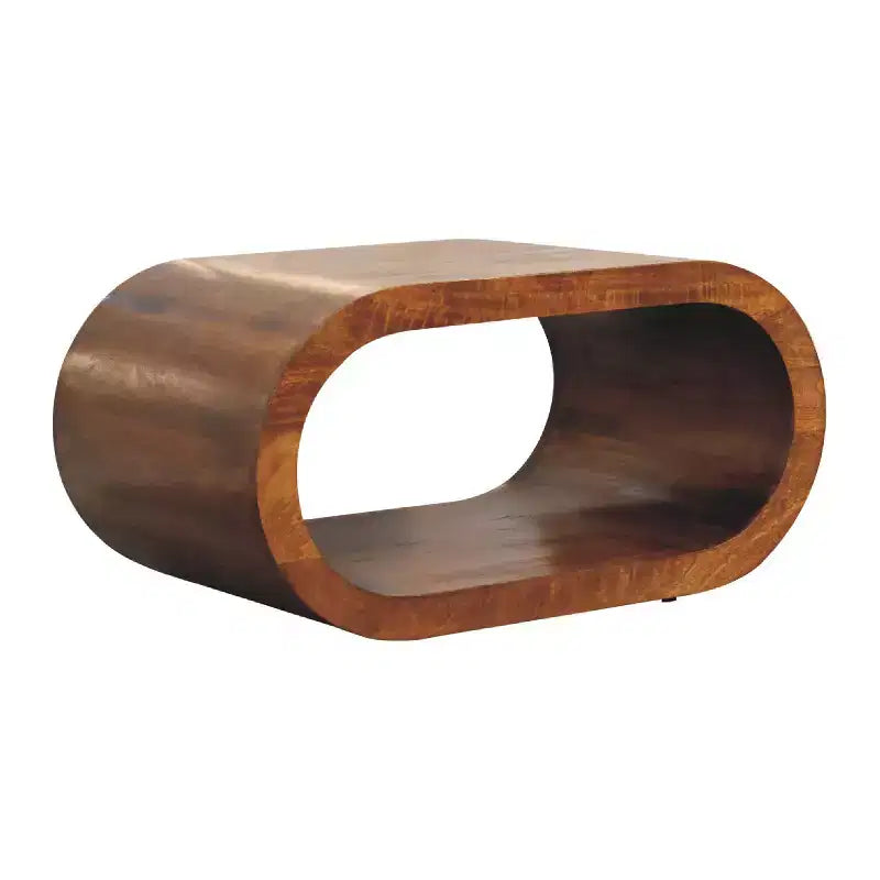 . Table basse Wood Amaya - Fini Châtaigne Tel qu'illustré