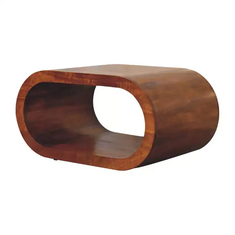 . Table basse Wood Amaya - Fini Châtaigne Tel qu'illustré
