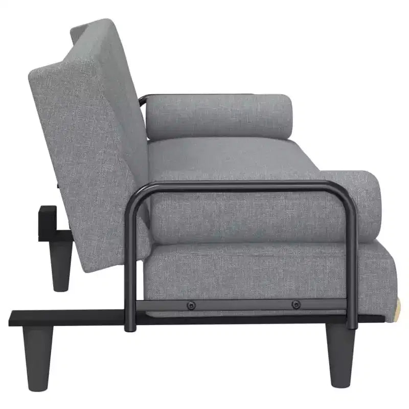 Canapé convertible avec accoudoirs - Canapé inclinable causeuse en tissu