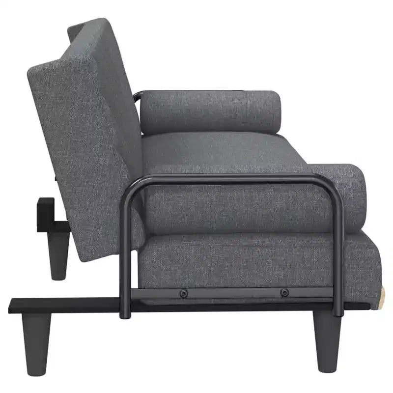 Canapé convertible avec accoudoirs - Canapé inclinable causeuse en tissu