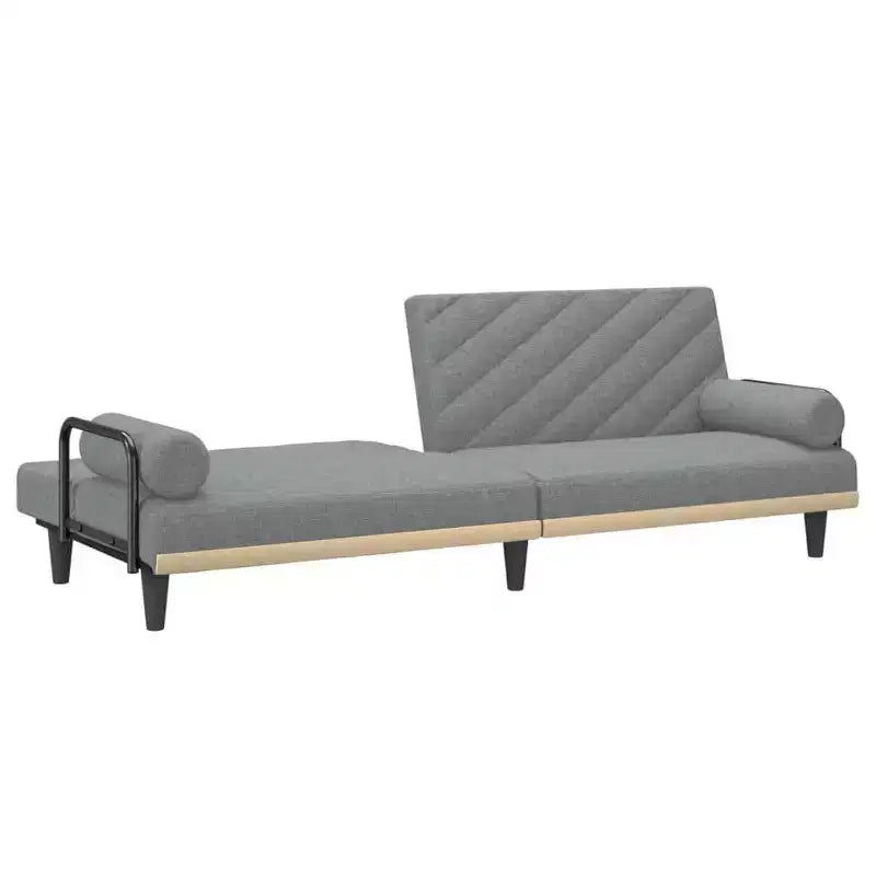 Canapé convertible avec accoudoirs - Canapé inclinable causeuse en tissu