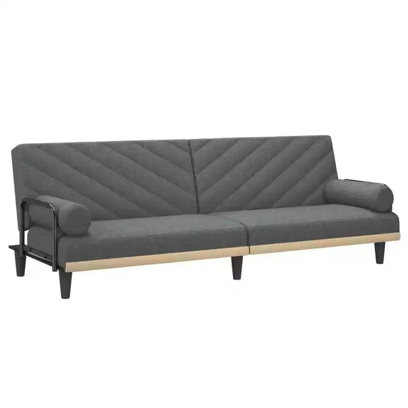 Canapé convertible avec accoudoirs - Canapé inclinable causeuse en tissu