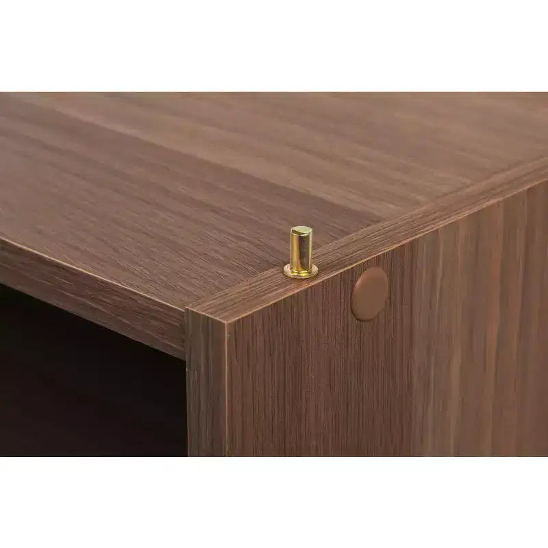 Boîte de rangement modulable en bois empilable avec étagère